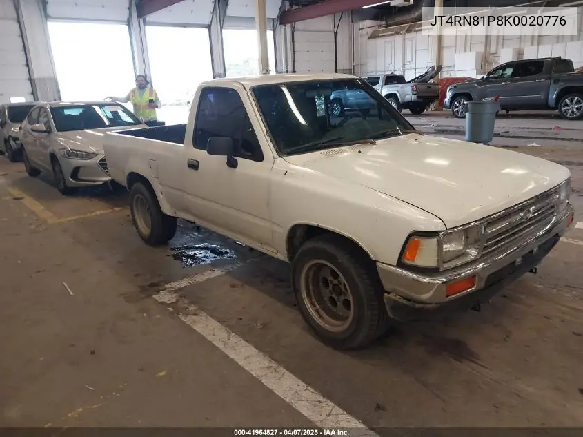 1989 Toyota Pickup 1/2 Ton Sht Wheelbase Dlx VIN: JT4RN81P8K0020776 Lot: 41964827