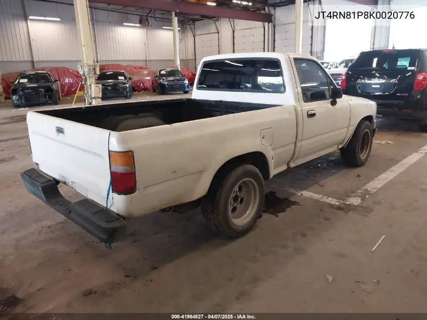 1989 Toyota Pickup 1/2 Ton Sht Wheelbase Dlx VIN: JT4RN81P8K0020776 Lot: 41964827