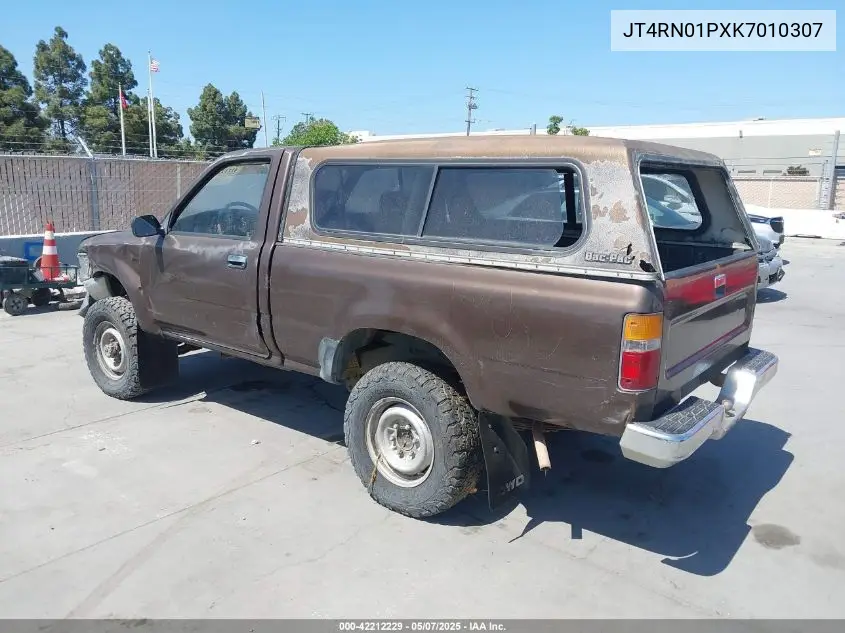 1989 Toyota Pickup 1/2 Ton Sht Wheelbase Dlx VIN: JT4RN01PXK7010307 Lot: 42212229