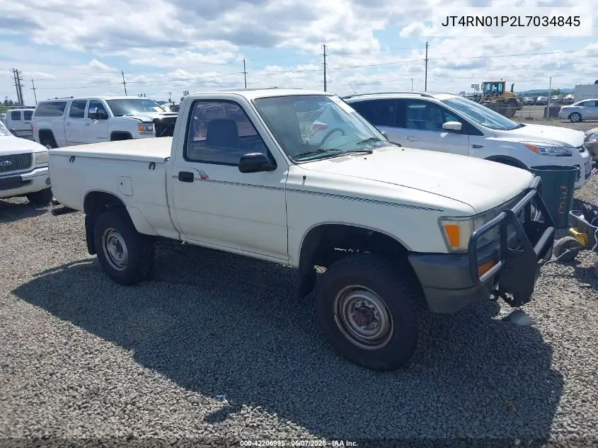 1990 Toyota Pickup 1/2 Ton Sht Wheelbase Dlx VIN: JT4RN01P2L7034845 Lot: 42206995