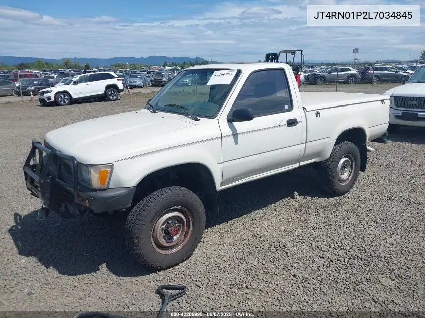 1990 Toyota Pickup 1/2 Ton Sht Wheelbase Dlx VIN: JT4RN01P2L7034845 Lot: 42206995