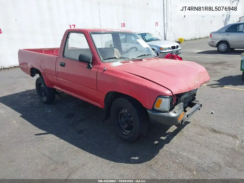 1990 Toyota Pickup 1/2 Ton Short Wheelbase VIN: JT4RN81R8L5076948 Lot: 42238947