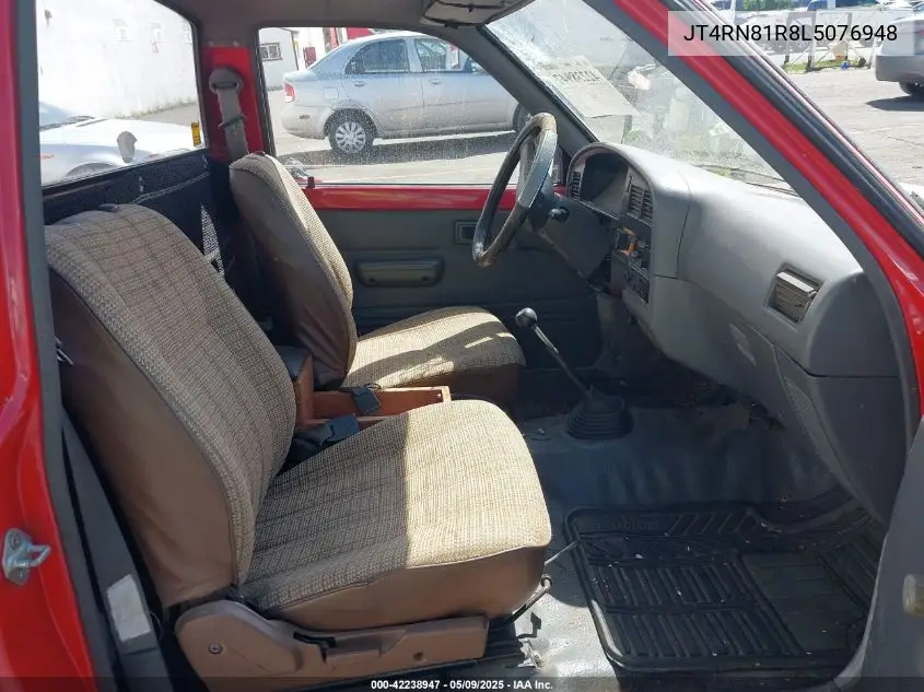 1990 Toyota Pickup 1/2 Ton Short Wheelbase VIN: JT4RN81R8L5076948 Lot: 42238947