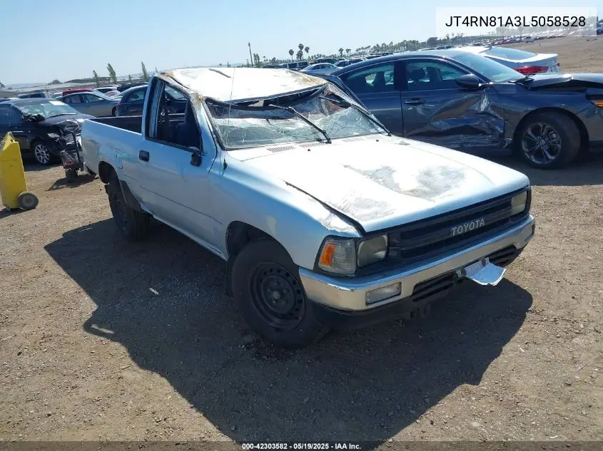 1990 Toyota Pickup 1/2 Ton Short Wheelbase VIN: JT4RN81A3L5058528 Lot: 42303582