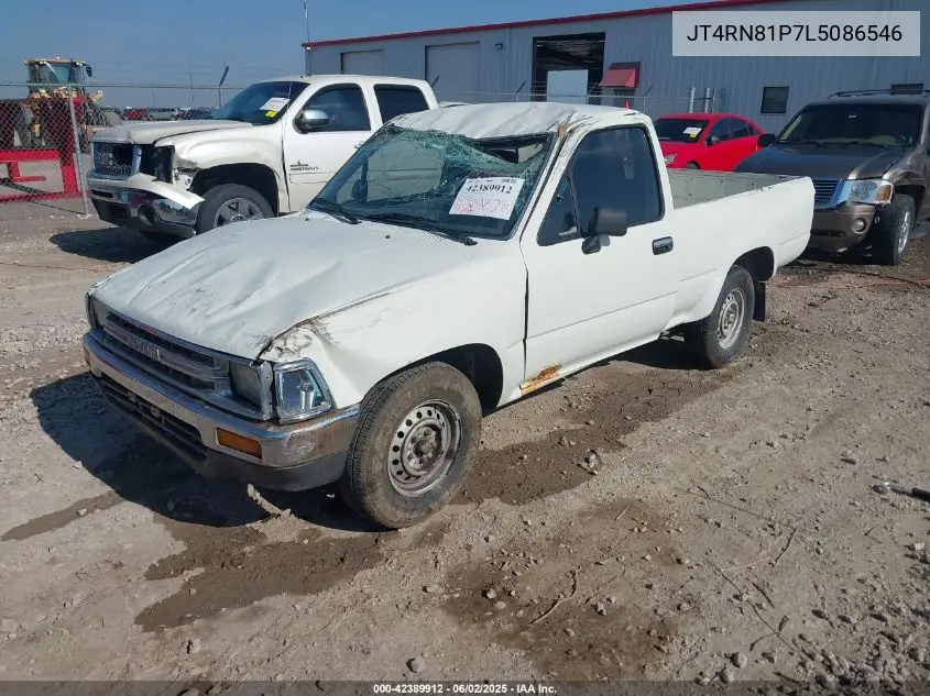 1990 Toyota Pickup 1/2 Ton Sht Wheelbase Dlx VIN: JT4RN81P7L5086546 Lot: 42389912