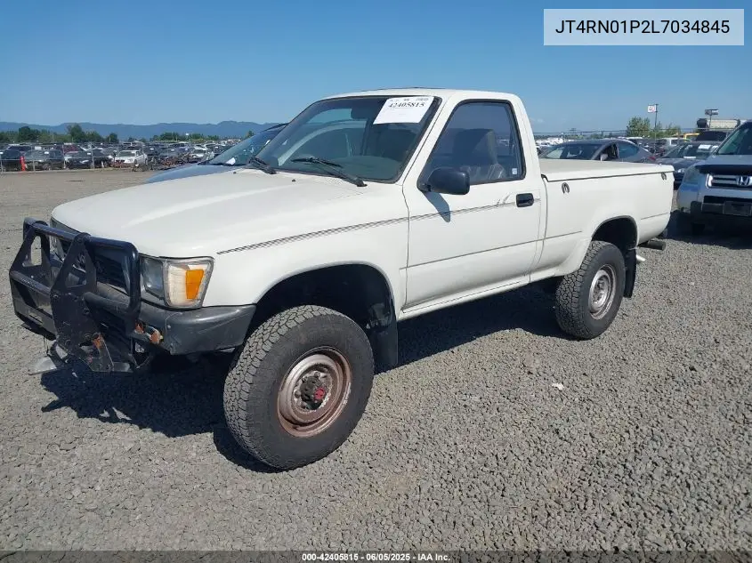 1990 Toyota Pickup 1/2 Ton Sht Wheelbase Dlx VIN: JT4RN01P2L7034845 Lot: 42405815
