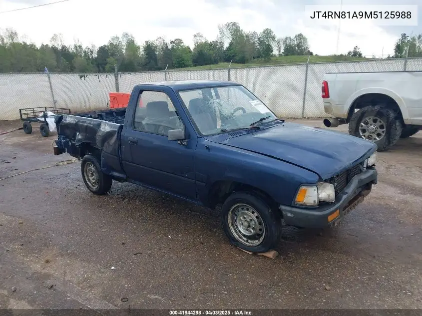 1991 Toyota Pickup 1/2 Ton Short Wheelbase VIN: JT4RN81A9M5125988 Lot: 41944298