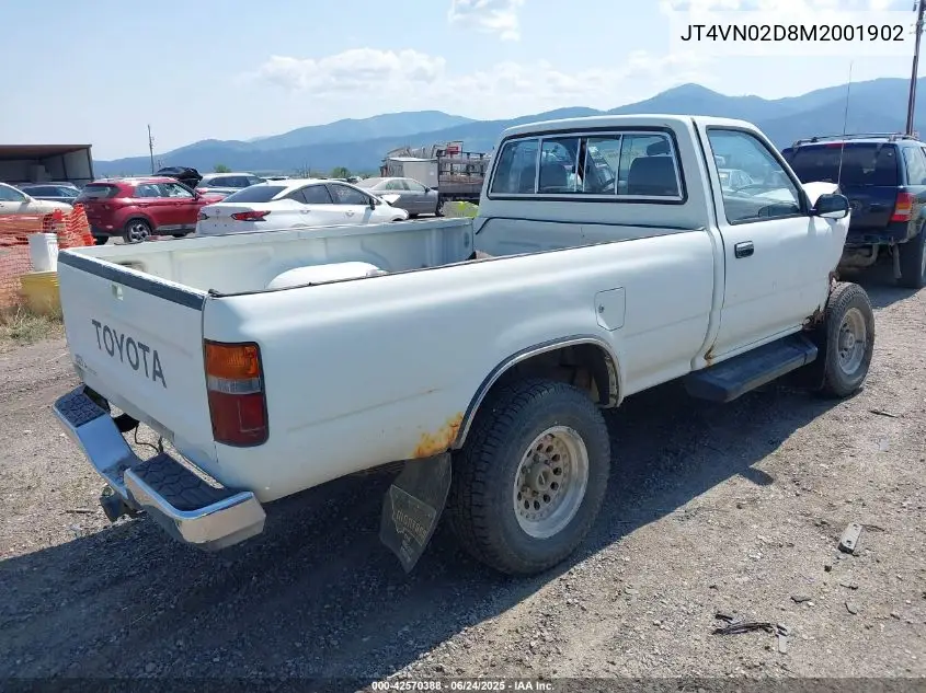 1991 Toyota Pickup 1/2 Ton Lng Wheelbase Dlx VIN: JT4VN02D8M2001902 Lot: 42570388