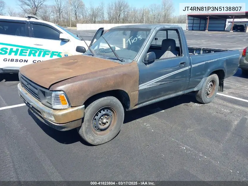 1992 Toyota Pickup 1/2 Ton Sht Wheelbase Dlx VIN: JT4RN81P3N5138807 Lot: 41823804