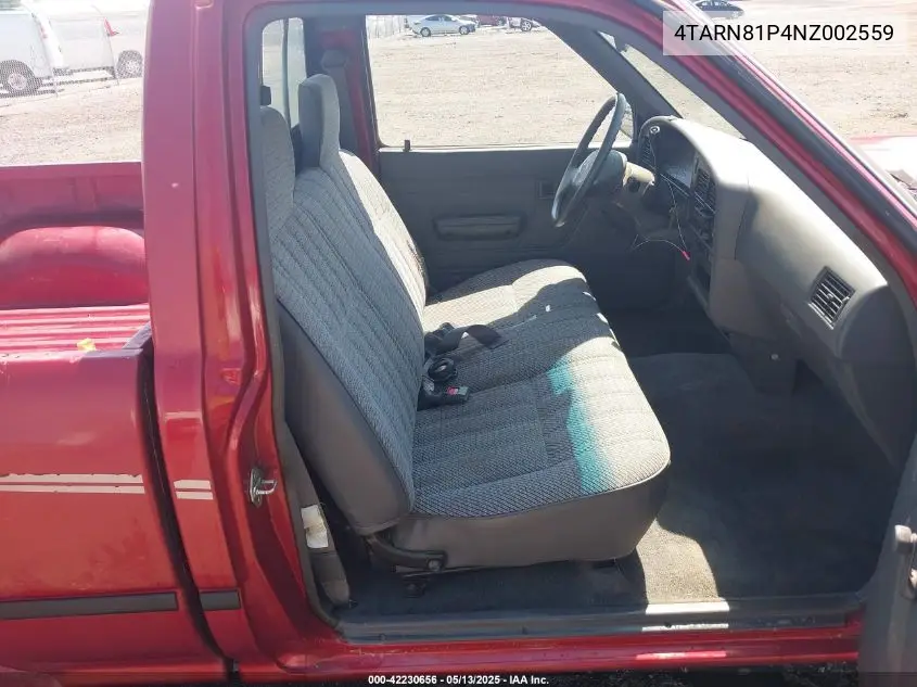 1992 Toyota Pickup 1/2 Ton Sht Wheelbase Dlx VIN: 4TARN81P4NZ002559 Lot: 42230656