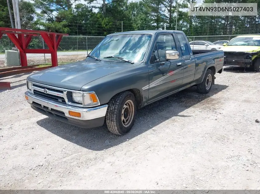 1992 Toyota Pickup 1/2 Ton Ex Lng Whlbse Dlx VIN: JT4VN93D6N5027403 Lot: 42402045