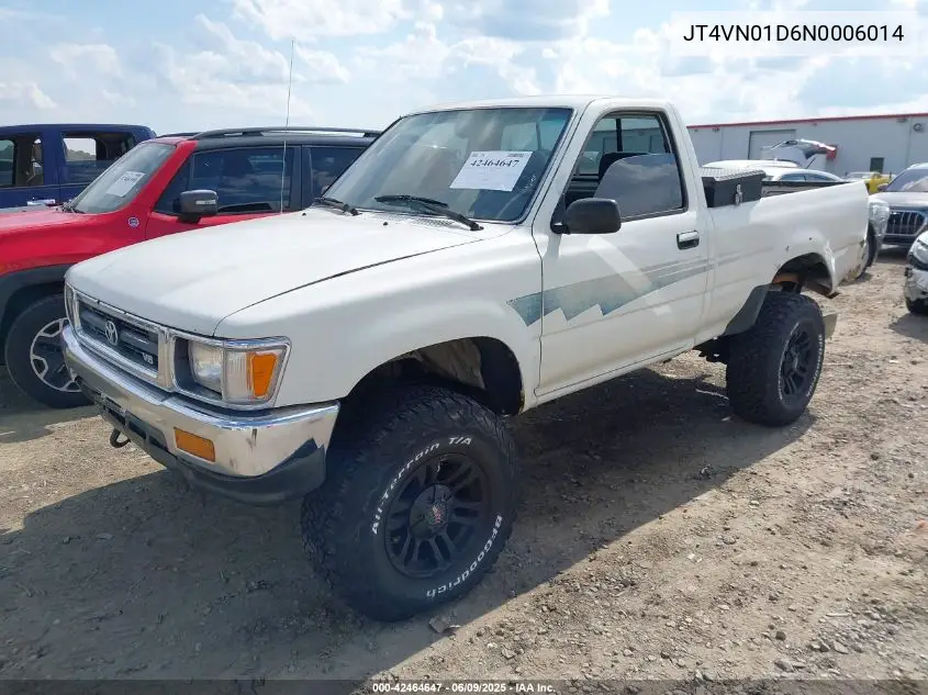 1992 Toyota Pickup 1/2 Ton Sht Wheelbase Dlx VIN: JT4VN01D6N0006014 Lot: 42464647