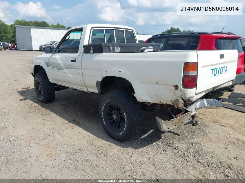 1992 Toyota Pickup 1/2 Ton Sht Wheelbase Dlx VIN: JT4VN01D6N0006014 Lot: 42464647