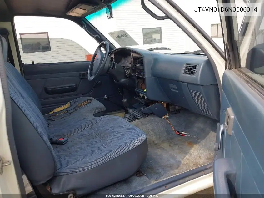 1992 Toyota Pickup 1/2 Ton Sht Wheelbase Dlx VIN: JT4VN01D6N0006014 Lot: 42464647