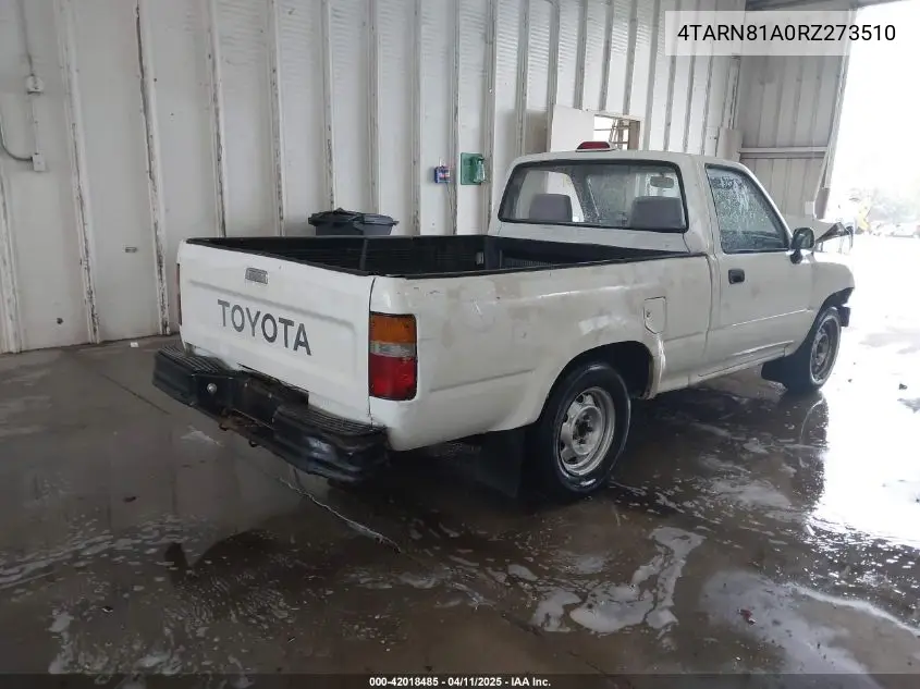 1994 Toyota Pickup 1/2 Ton Short Whlbase Stb VIN: 4TARN81A0RZ273510 Lot: 42018485