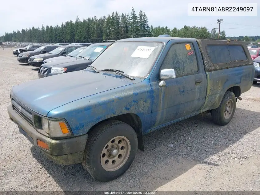 1994 Toyota Pickup 1/2 Ton Short Whlbase Stb VIN: 4TARN81A8RZ249097 Lot: 42521937