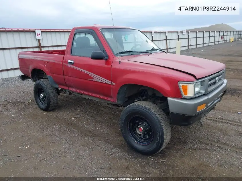 1994 Toyota Pickup 1/2 Ton Short Whlbse Dx VIN: 4TARN01P3RZ244914 Lot: 42573368