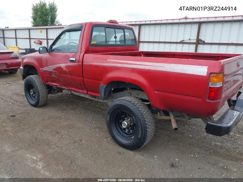1994 Toyota Pickup 1/2 Ton Short Whlbse Dx VIN: 4TARN01P3RZ244914 Lot: 42573368
