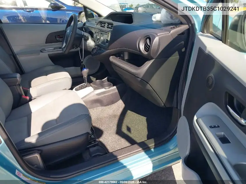 2012 Toyota Prius C Four VIN: JTDKDTB35C1029241 Lot: 42179562