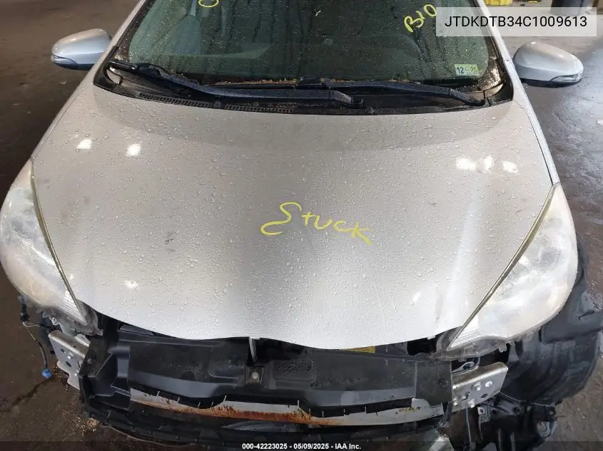2012 Toyota Prius C Three VIN: JTDKDTB34C1009613 Lot: 42223025