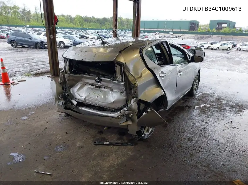 2012 Toyota Prius C Three VIN: JTDKDTB34C1009613 Lot: 42223025
