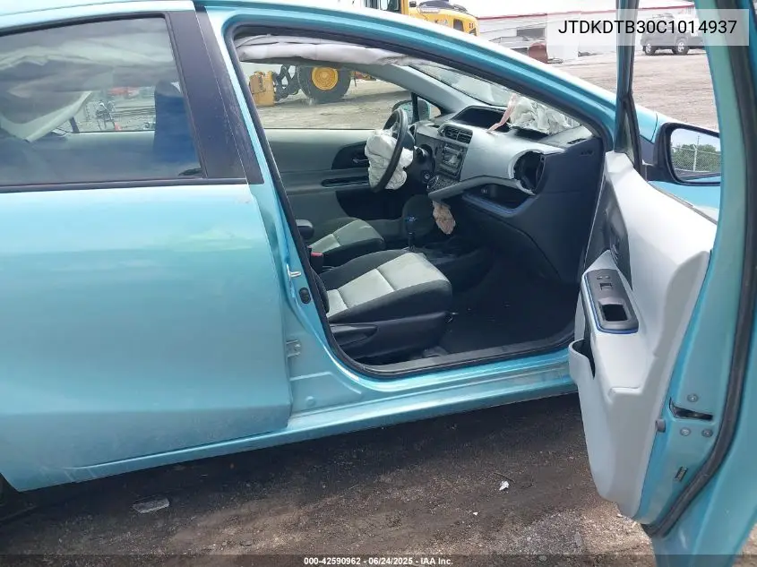 2012 Toyota Prius C Two VIN: JTDKDTB30C1014937 Lot: 42590962