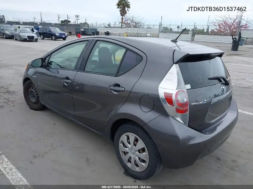 2013 Toyota Prius C One VIN: JTDKDTB36D1537462 Lot: 42178559