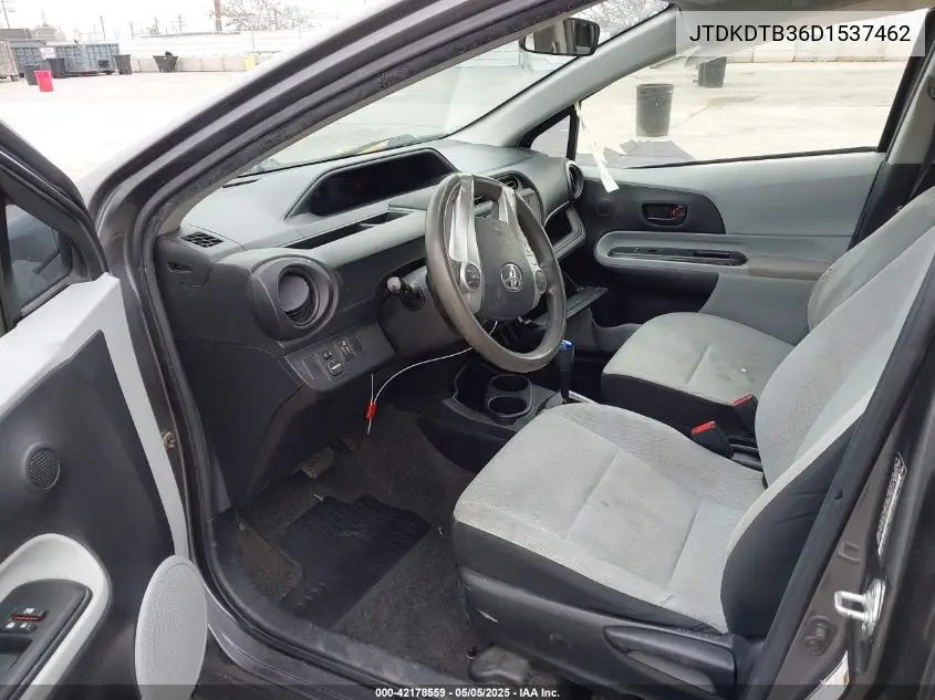 2013 Toyota Prius C One VIN: JTDKDTB36D1537462 Lot: 42178559