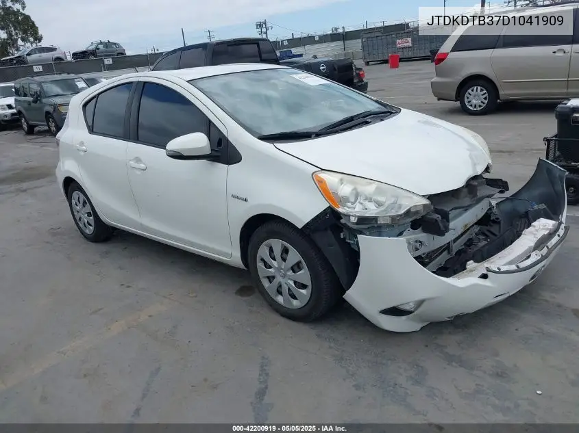 2013 Toyota Prius C One VIN: JTDKDTB37D1041909 Lot: 42200919