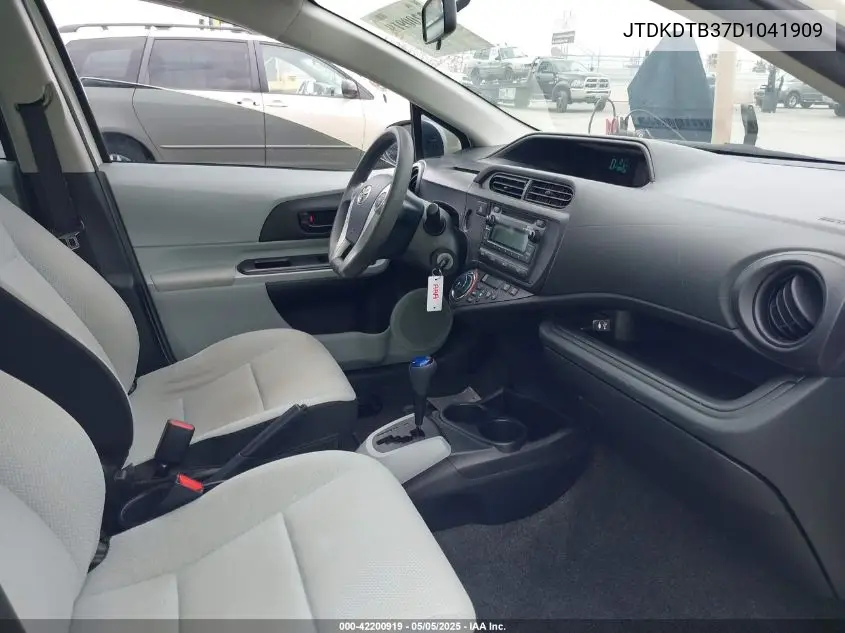 2013 Toyota Prius C One VIN: JTDKDTB37D1041909 Lot: 42200919