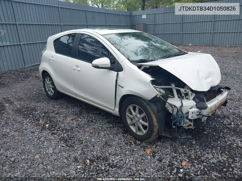 2013 Toyota Prius C Four VIN: JTDKDTB34D1050826 Lot: 42203642