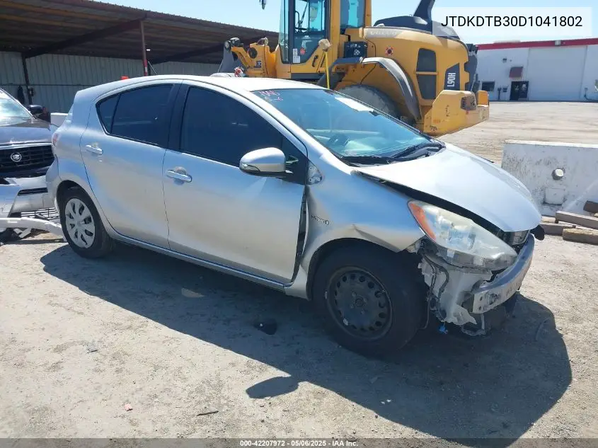 2013 Toyota Prius C Two VIN: JTDKDTB30D1041802 Lot: 42207972