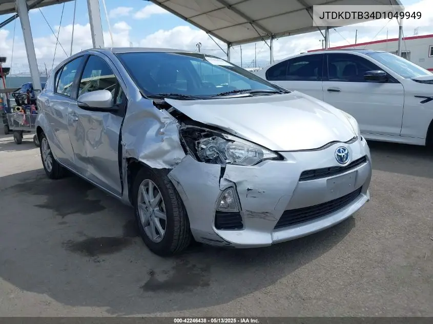 2013 Toyota Prius C Three VIN: JTDKDTB34D1049949 Lot: 42246438