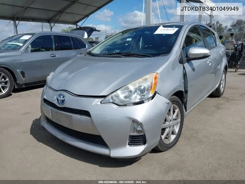 2013 Toyota Prius C Three VIN: JTDKDTB34D1049949 Lot: 42246438