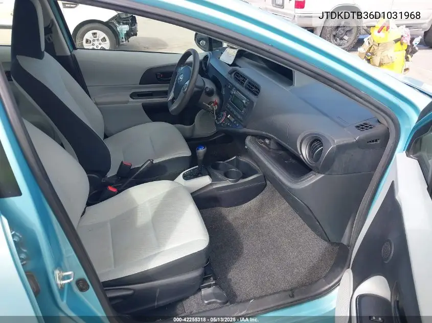 2013 Toyota Prius C One VIN: JTDKDTB36D1031968 Lot: 42255318