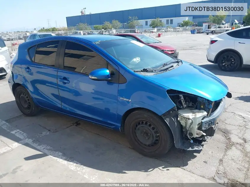 2013 Toyota Prius C Three VIN: JTDKDTB38D1530030 Lot: 42527985