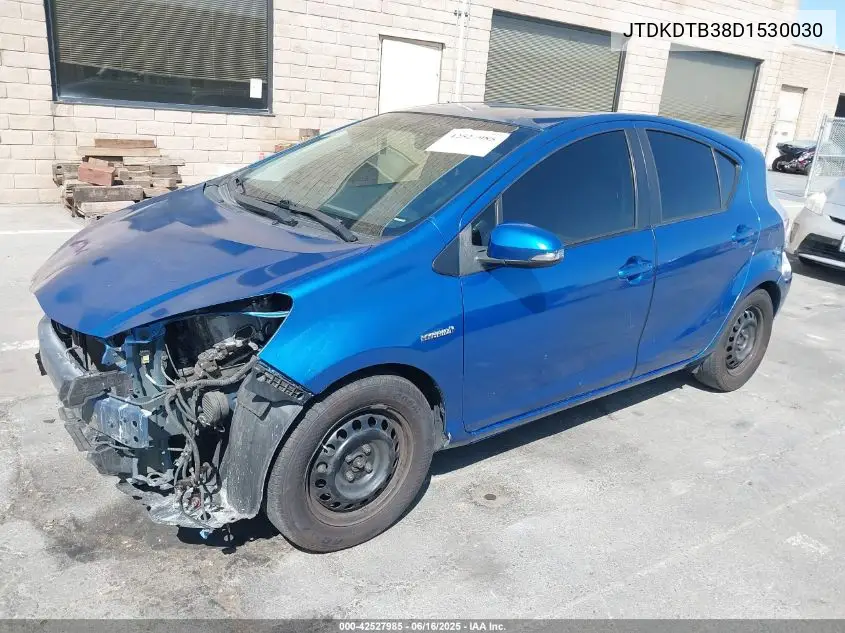 2013 Toyota Prius C Three VIN: JTDKDTB38D1530030 Lot: 42527985
