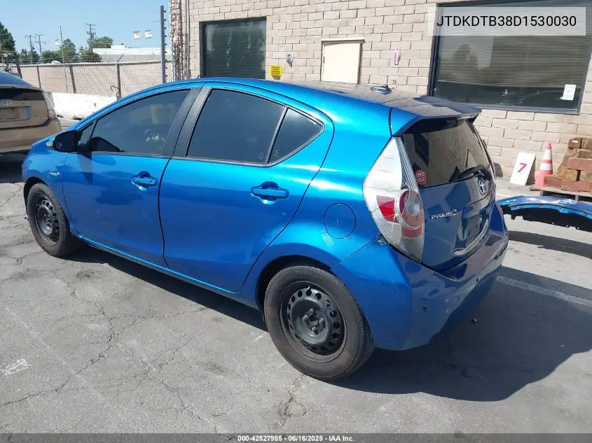2013 Toyota Prius C Three VIN: JTDKDTB38D1530030 Lot: 42527985