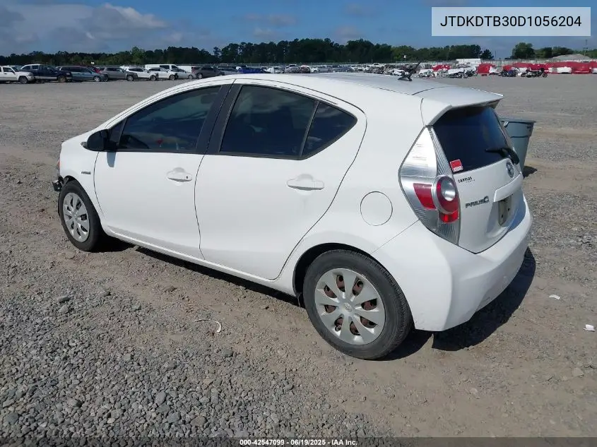 2013 Toyota Prius C One VIN: JTDKDTB30D1056204 Lot: 42547099