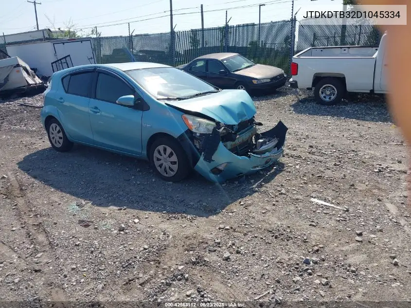 2013 Toyota Prius C Two VIN: JTDKDTB32D1045334 Lot: 42563112