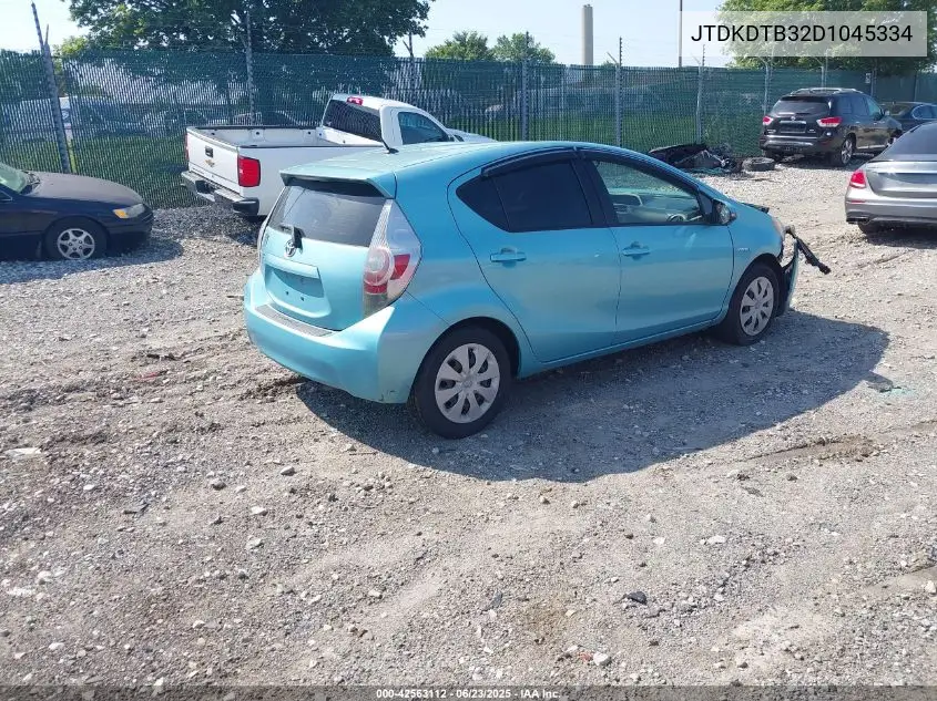2013 Toyota Prius C Two VIN: JTDKDTB32D1045334 Lot: 42563112
