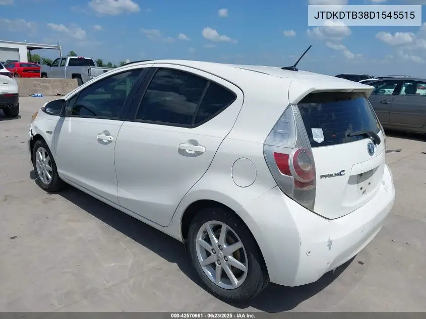2013 Toyota Prius C Three VIN: JTDKDTB38D1545515 Lot: 42570661