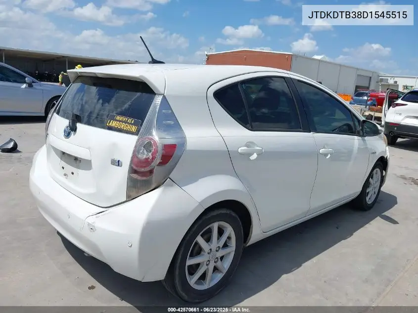 2013 Toyota Prius C Three VIN: JTDKDTB38D1545515 Lot: 42570661