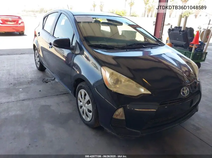 2013 Toyota Prius C One VIN: JTDKDTB36D1048589 Lot: 42577106