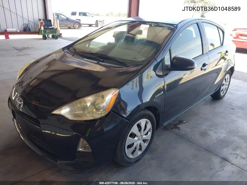 2013 Toyota Prius C One VIN: JTDKDTB36D1048589 Lot: 42577106