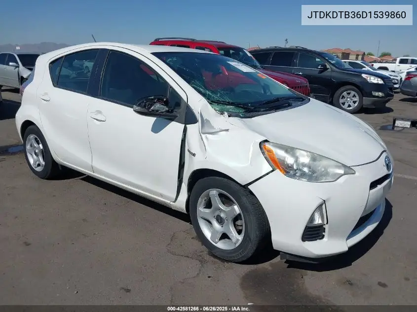 2013 Toyota Prius C Two VIN: JTDKDTB36D1539860 Lot: 42581266