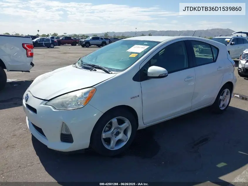 2013 Toyota Prius C Two VIN: JTDKDTB36D1539860 Lot: 42581266