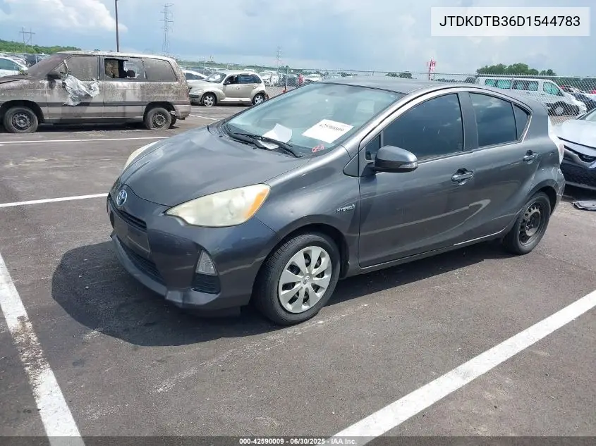 2013 Toyota Prius C Two VIN: JTDKDTB36D1544783 Lot: 42590009