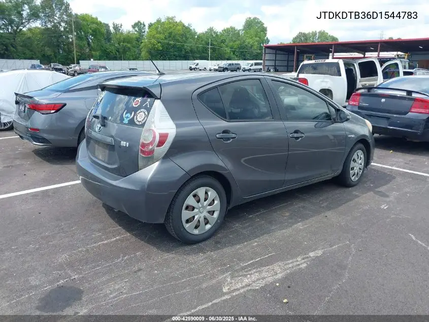 2013 Toyota Prius C Two VIN: JTDKDTB36D1544783 Lot: 42590009