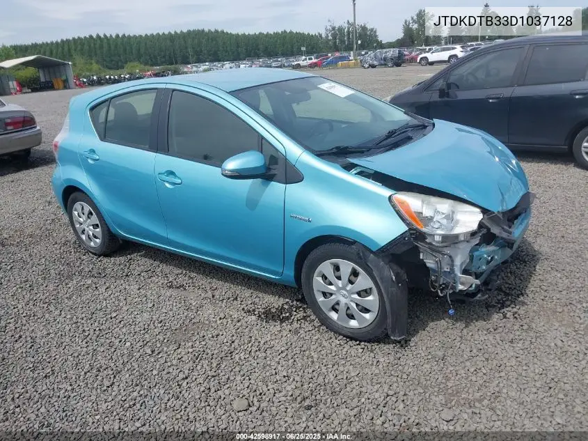 2013 Toyota Prius C Two VIN: JTDKDTB33D1037128 Lot: 42598917